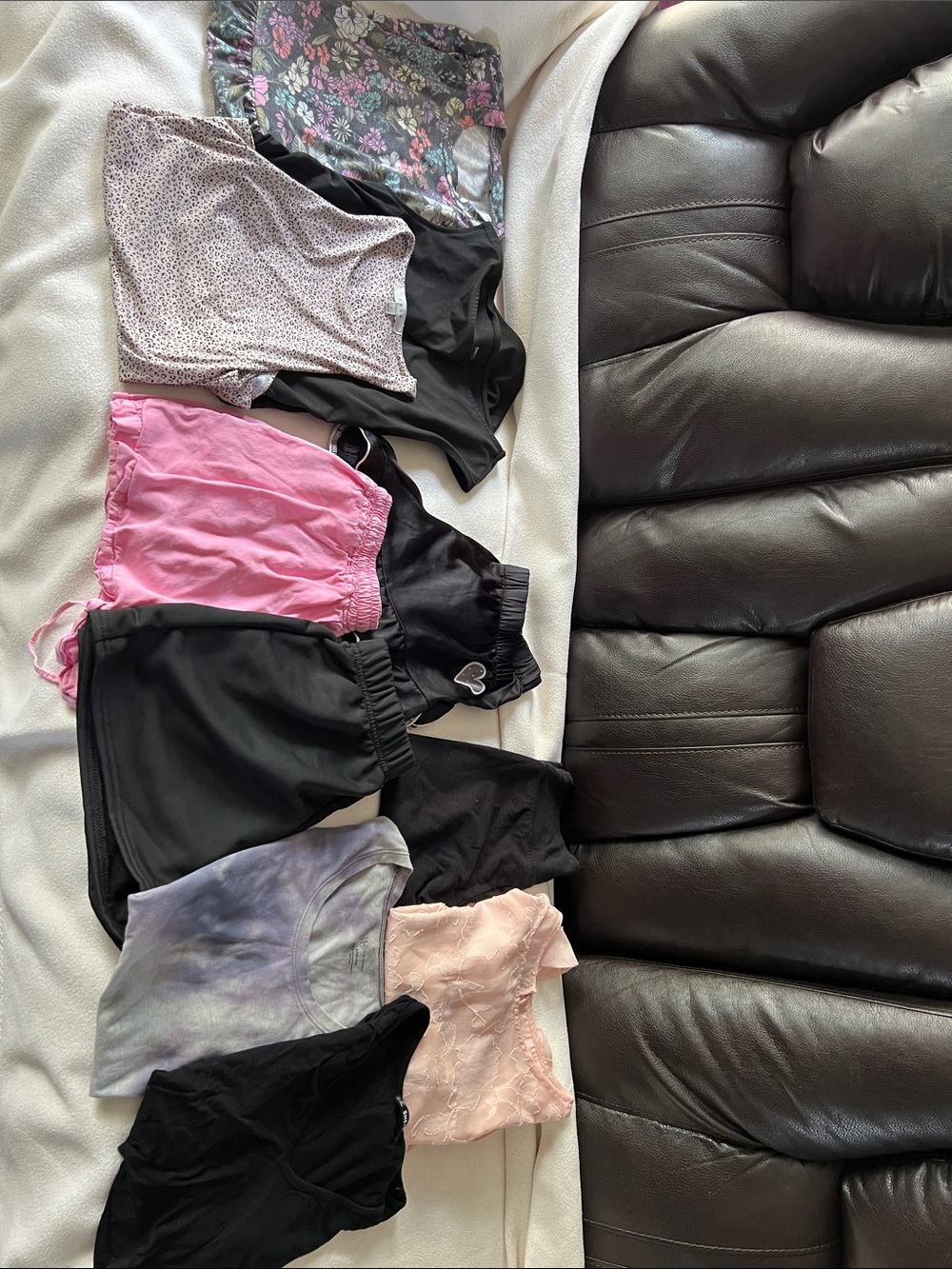 Women's Shorts and Tops Bundle - Black, Pink, Floral